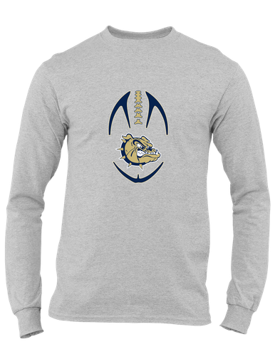 C.D. Hylton Bulldogs Football #4 Men's LS T-Shirt