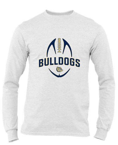 C.D. Hylton Bulldogs Football #5 Men's LS T-Shirt