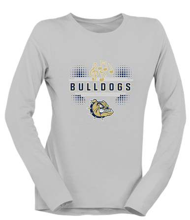 C.D. Hylton Bulldogs Band # 3 Women's LS T-Shirt