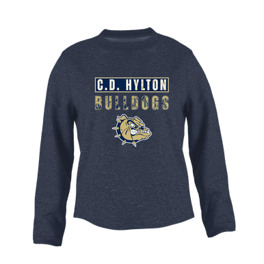C.D. Hylton Bulldogs Mascot #9 Women's Sweatshirt