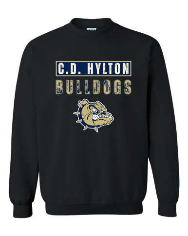 C.D. Hylton Bulldogs Mascot #9 Men's Sweatshirt