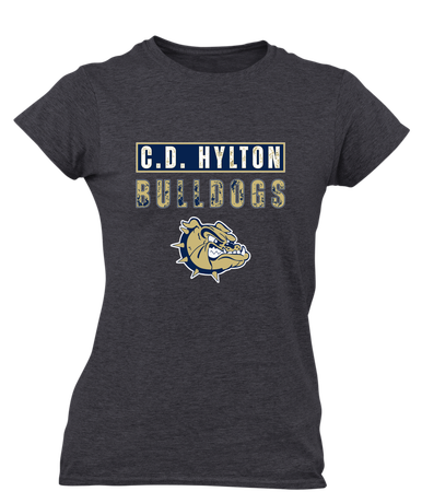 C.D. Hylton Bulldogs Mascot #9 Women's Premium SS T-Shirt