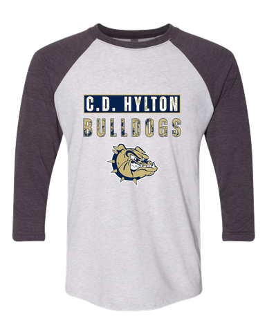 C.D. Hylton Bulldogs Mascot #9 Women's Baseball T-Shirt