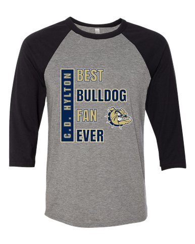 C.D. Hylton Bulldogs Best Bulldog Fan Women's Baseball T-Shirt