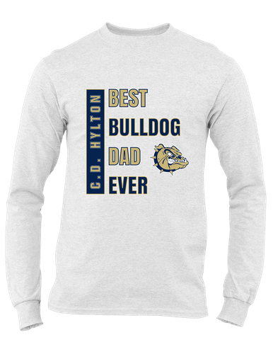 C.D. Hylton Bulldogs Best Bulldog Dad Men's Premium LS T-Shirt