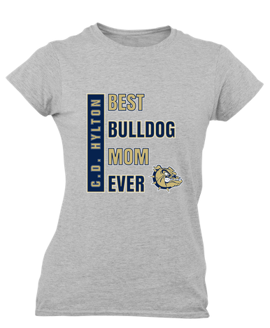 C.D. Hylton Bulldogs Best Bulldog Mom Women's SS T-Shirt