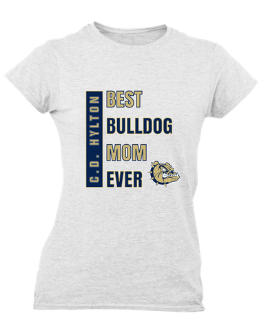 C.D. Hylton Bulldogs Best Bulldog Mom Women's Premium SS T-Shirt