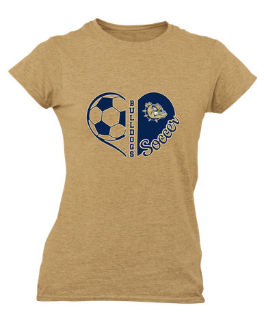 C.D. Hylton Bulldogs Heart Soccer Women's Premium SS T-Shirt