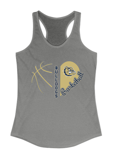 C.D. Hylton Bulldogs Heart Basketball Women's Tank Top