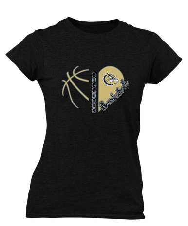 C.D. Hylton Bulldogs Heart Basketball Women's Premium SS T-Shirt