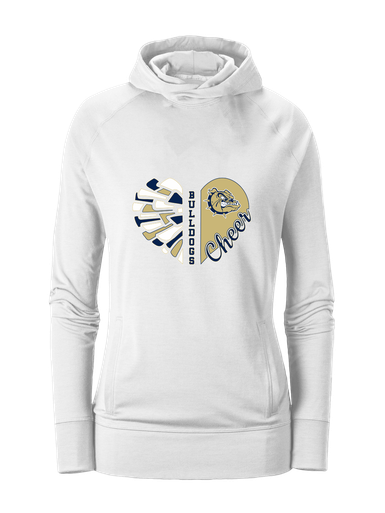 C.D. Hylton Bulldogs Heart Cheer Women's Hoodie