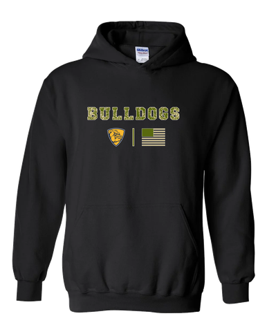 Alhambra Bulldogs Camo Flag Men's Hoodie