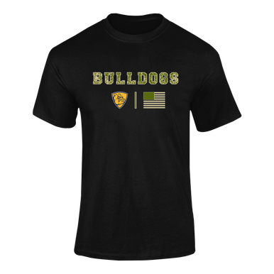Alhambra Bulldogs Camo Flag Men's SS T-Shirt
