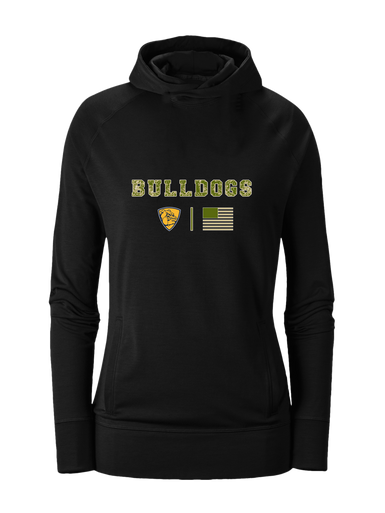 Alhambra Bulldogs Camo Flag Women's Hoodie