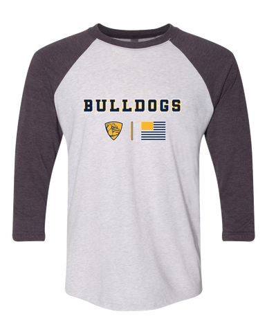 Alhambra Bulldogs Team Colors Flag Men's Baseball T-Shirt