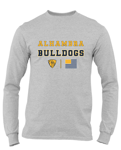 Alhambra Bulldogs Spirit Flag Men's Premium LS T-Shirt