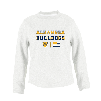 Alhambra Bulldogs Spirit Flag Women's Sweatshirt