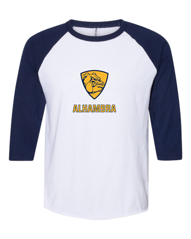 Alhambra Bulldogs Mascot #2 Men's Baseball T-Shirt