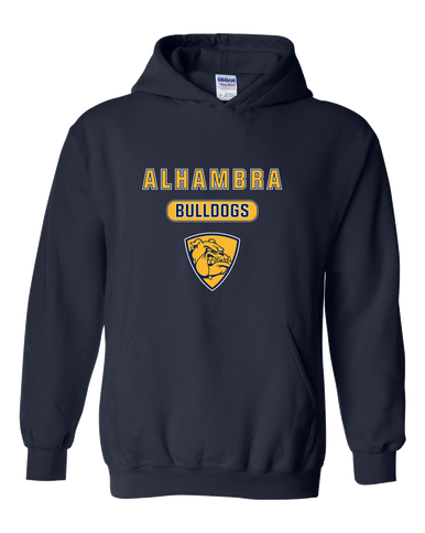 Alhambra Bulldogs Mascot #3 Men's Hoodie