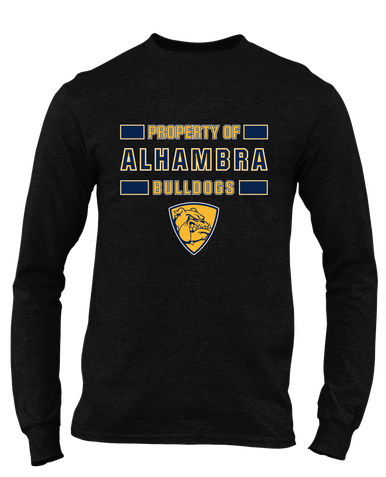 Alhambra Bulldogs Property Of Men's LS T-Shirt