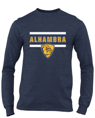 Alhambra Bulldogs Mascot #4 Men's Premium LS T-Shirt