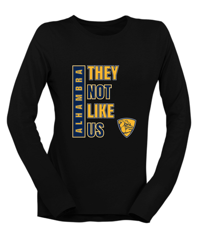 Alhambra Bulldogs They Not Like Us #1 Women's Premium LS T-Shirt