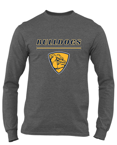 Alhambra Bulldogs Mascot #8 Men's LS T-Shirt