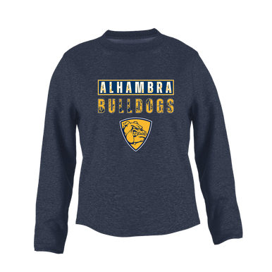 Alhambra Bulldogs Mascot #9 Women's Sweatshirt