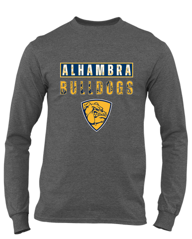 Alhambra Bulldogs Mascot #9 Men's Premium LS T-Shirt