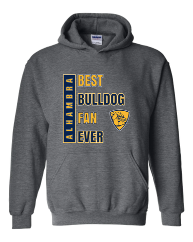 Alhambra Bulldogs Best Bulldog Fan Men's Hoodie