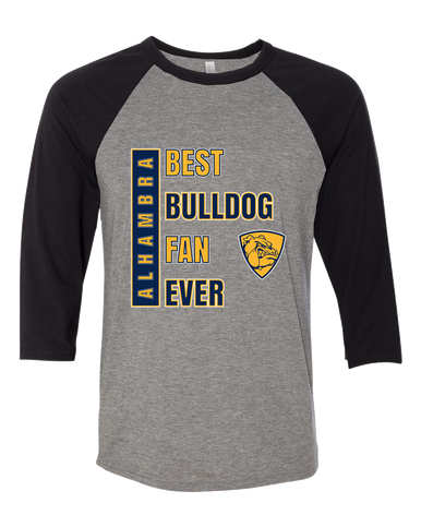 Alhambra Bulldogs Best Bulldog Fan Men's Baseball T-Shirt