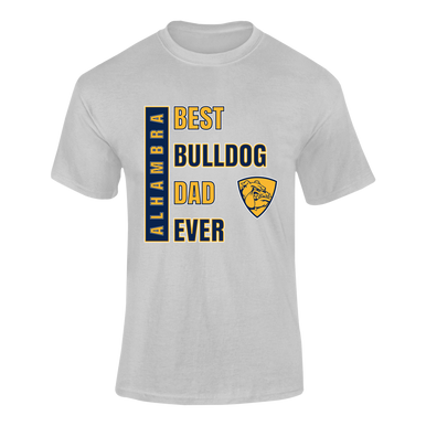 Alhambra Bulldogs Best Bulldog Dad Men's SS T-Shirt