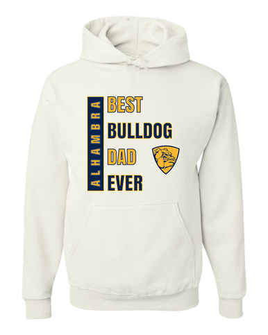 Alhambra Bulldogs Best Bulldog Dad Men's Premium Hoodie