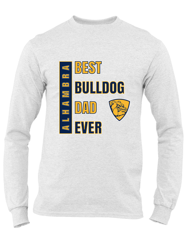 Alhambra Bulldogs Best Bulldog Dad Men's Premium LS T-Shirt