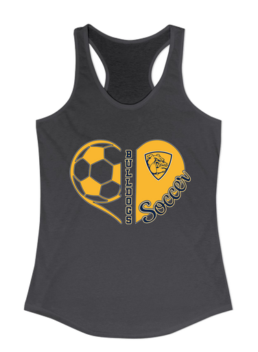 Alhambra Bulldogs Heart Soccer Women's Tank Top