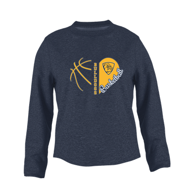 Alhambra Bulldogs Heart Basketball Women's Sweatshirt