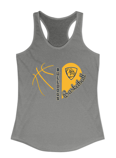 Alhambra Bulldogs Heart Basketball Women's Tank Top