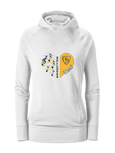 Alhambra Bulldogs Heart Band Women's Hoodie