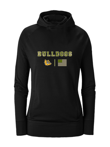 Alhambra Bulldogs Camo Flag Women's Hoodie
