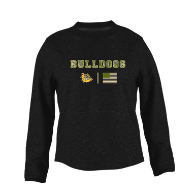 Alhambra Bulldogs Camo Flag Women's Sweatshirt