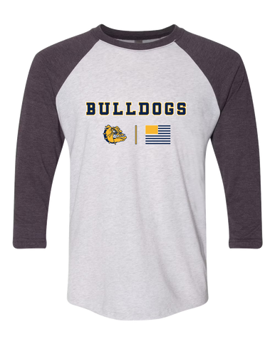 Alhambra Bulldogs Team Colors Flag Men's Baseball T-Shirt