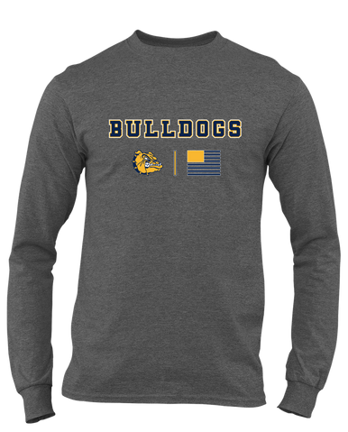 Alhambra Bulldogs Team Colors Flag Men's LS T-Shirt