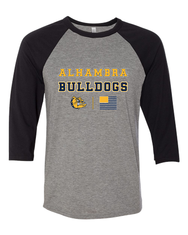 Alhambra Bulldogs Spirit Flag Men's Baseball T-Shirt