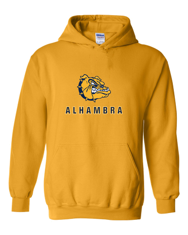 Alhambra Bulldogs Mascot #2 Men's Hoodie
