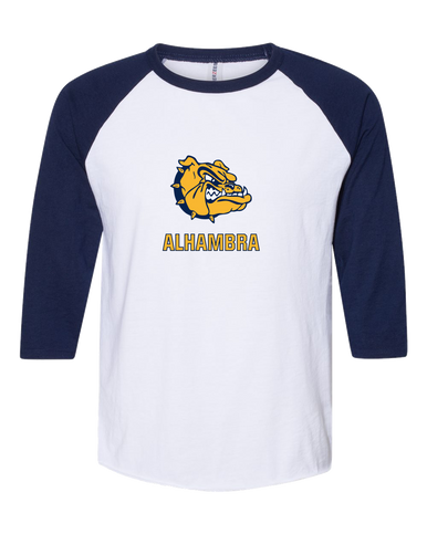Alhambra Bulldogs Mascot #2 Men's Baseball T-Shirt