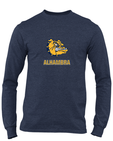 Alhambra Bulldogs Mascot #2 Men's Premium LS T-Shirt