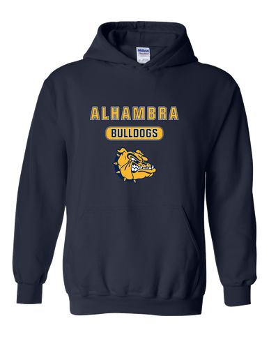 Alhambra Bulldogs Mascot #3 Men's Hoodie