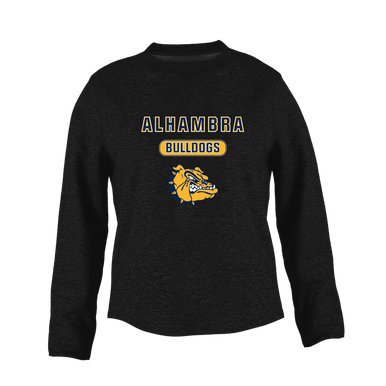Alhambra Bulldogs Mascot #3 Women's Sweatshirt