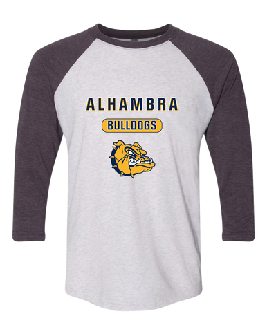 Alhambra Bulldogs Mascot #3 Women's Baseball T-Shirt