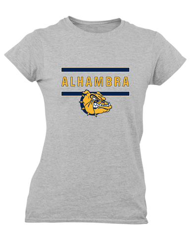 Alhambra Bulldogs Mascot #4 Women's SS T-Shirt